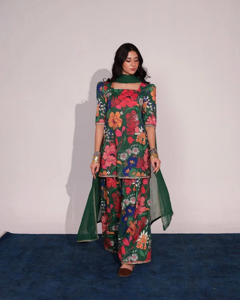 Mystic Garden | Designer 3-Pc Tailored Suit