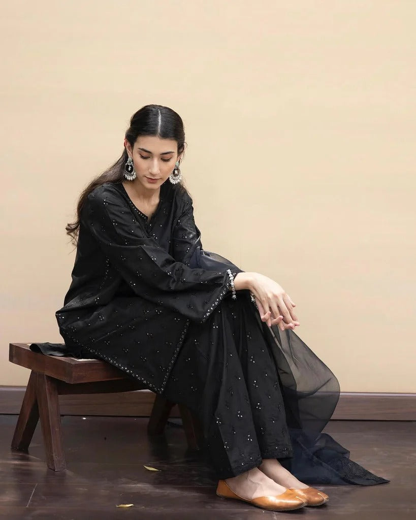 Designer Stitched 3-Pc Embroidered Dress | Aurora