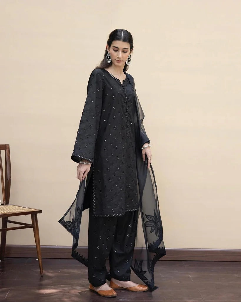 Designer Stitched 3-Pc Embroidered Dress | Aurora