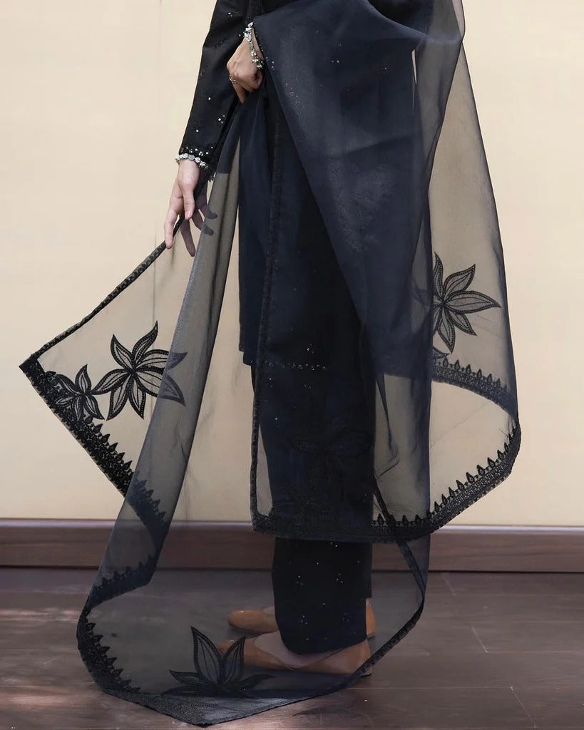 Designer Stitched 3-Pc Embroidered Dress | Aurora