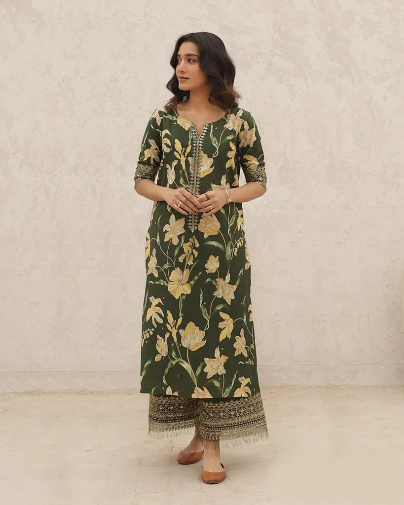 Honey Gold | Premium 2-Piece Stitched Ensemble