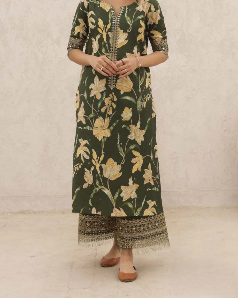 Honey Gold | Premium 2-Piece Stitched Ensemble