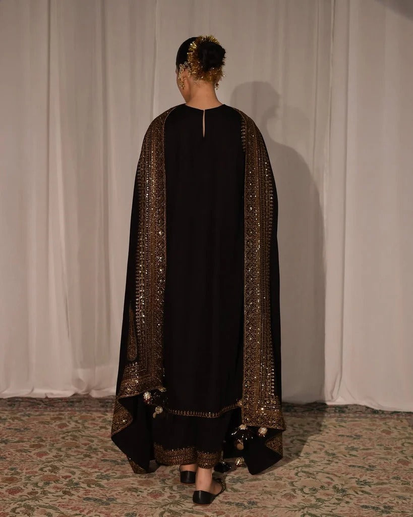 Stitched Embroidered 3-Pc Set | Velora Elegance